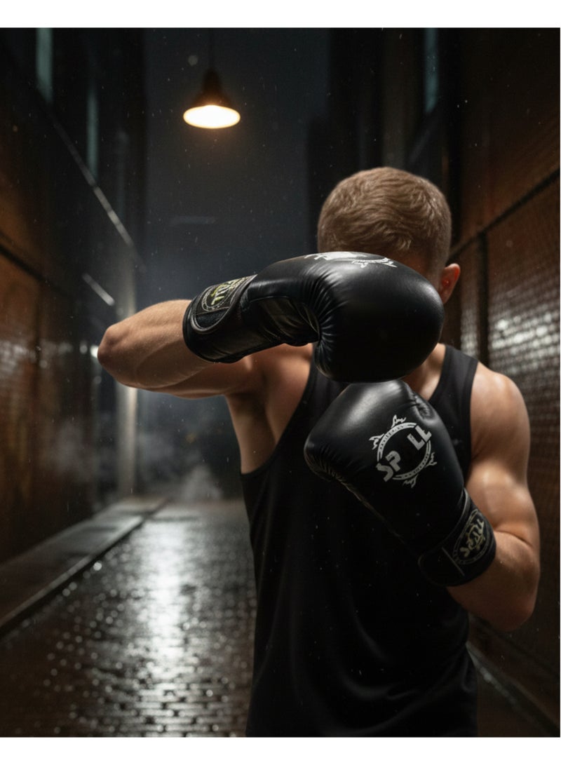 سبال قفازات ملاكمة سبال جلد طبيعي فاخر – قفازات تدريب وسبارينغ احترافية للرجال والنساء – أحمر أسود أزرق – المقاسات من 4 أونصة إلى 16 أونصة - Image 3